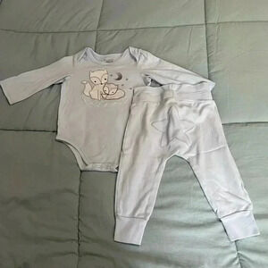 FIRST IMPRESSIONS Baby Boys Fox Family Long Sleeve Bodysuit and pants set